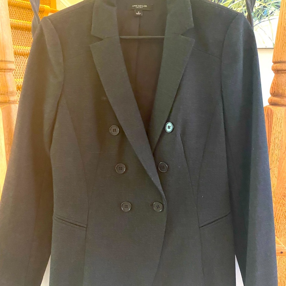 Ann Taylor Double Breasted Suit Jacket